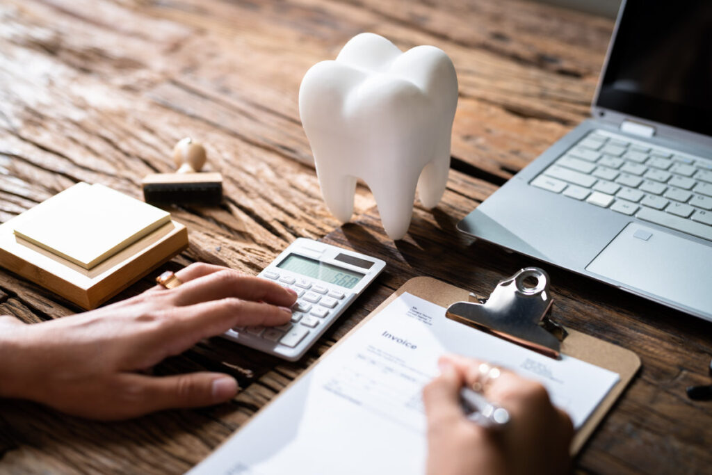 Dental Insurance Money. Dentist Service Desk And Implant Money